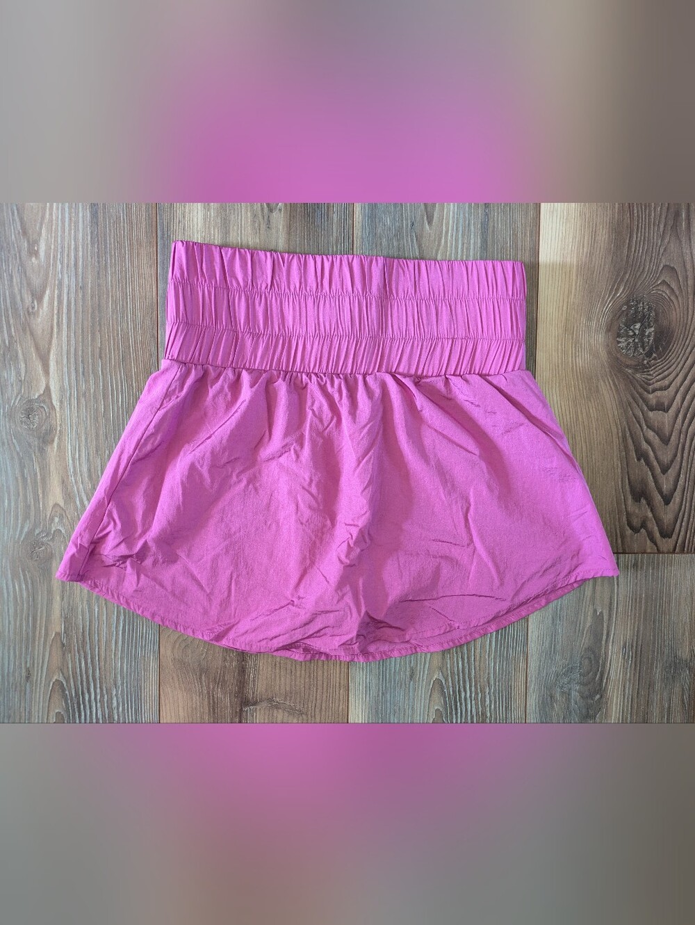Pink Lily Hot Pink High Waisted Athletic Tennis Mini Skort Small
